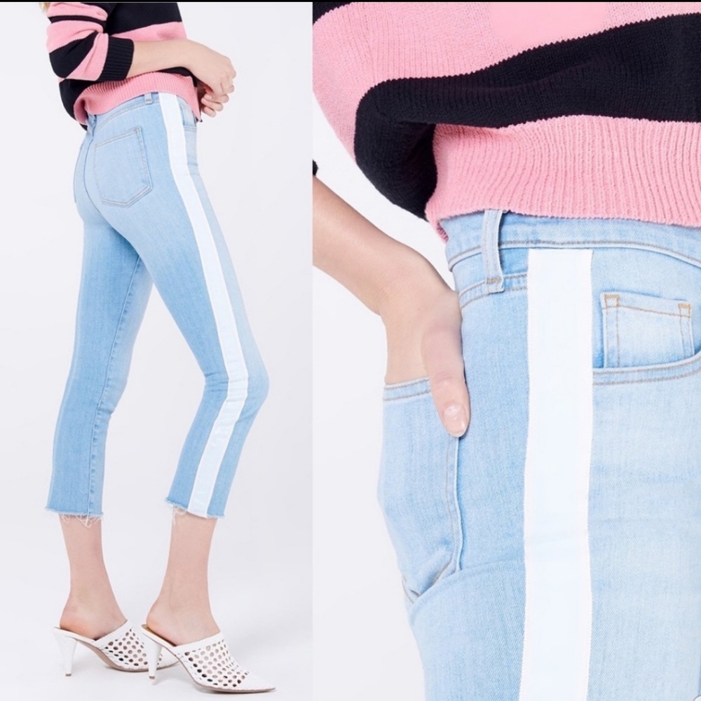 Veronica Beard Carly Kick Flare Jeans Size 29 Light Wash Blue - Picture 2 of 10